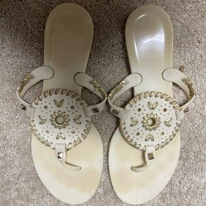 Cream Georgica jelly Jack Rogers